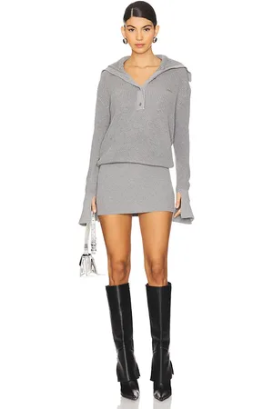SER.O.YA Katana Sweater Dress in - Grey. Size L (also in M, S, XL).