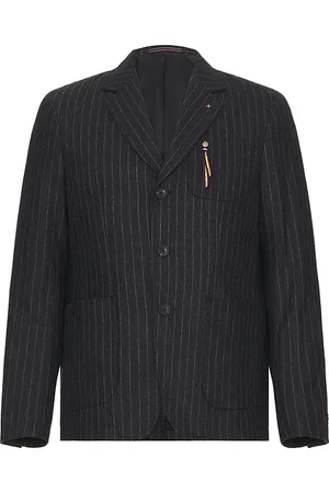 Scotch&Soda Relaxed Pinstripe Blazer in - Grey. Size L (also in M, XL/1X).