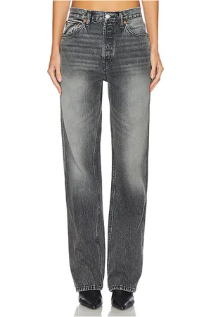 RE/DONE 90s High Rise Loose in - Charcoal. Size 27 (also in 28).