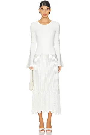 Simkhai Damoni Midi Dress With Chevron Pleating in - . Size M (also in S, XS).