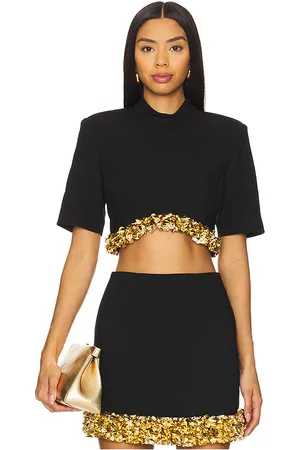 Simkhai Jalen Short Sleeve Cropped Top in - . Size 0 (also in 4).