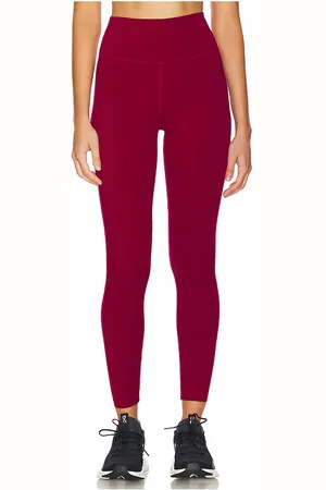 STRUT-THIS The Scarlett Ankle Legging in - Burgundy. Size L (also in M, XL).