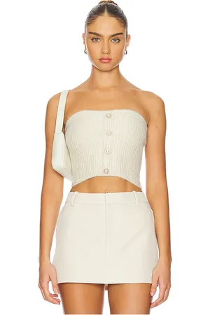 MAJORELLE Mirelina Tube Top in - Beige. Size L (also in M, S).