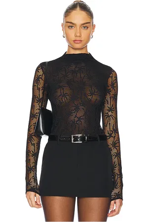 Le Superbe Palm Beach Palm Top in - Black. Size L (also in M, S, XS).