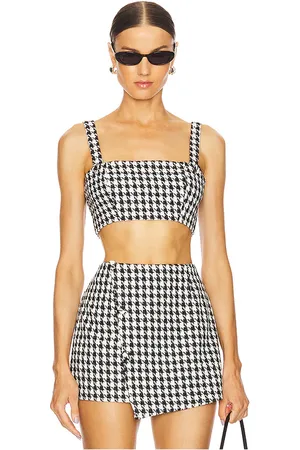 SNDYS X REVOLVE Tweed Top in - Black. Size L (also in M, S, XL, XS, XXL).
