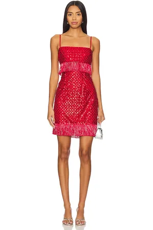 Saylor Caitriona Dress in - Red. Size L (also in M, S, XS).