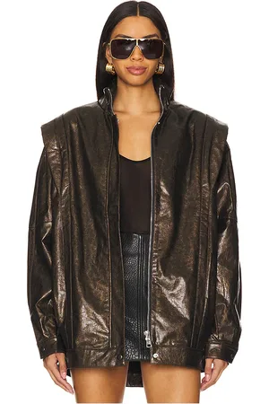 RONNY KOBO Vonna Jacket in - Brown. Size L (also in M, S, XS).
