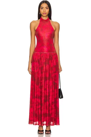 MORE TO COME Georgina Maxi Dress in - Red. Size L (also in M, XS).