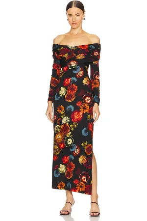 Cara Cara Mirana Dress in - Orange,Black. Size L (also in XS, XXS).
