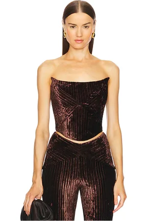 Michael Costello X REVOLVE Ryliana Top in - Chocolate. Size M (also in XL, XS, XXS).