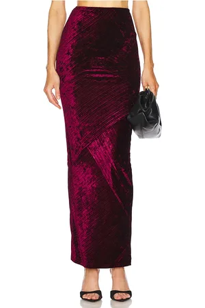 Michael Costello X REVOLVE Spencer Skirt in - Burgundy. Size S (also in XS, XXS).