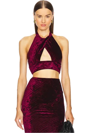 Michael Costello X REVOLVE Spencer Top in - Burgundy. Size M (also in S, XL, XS).