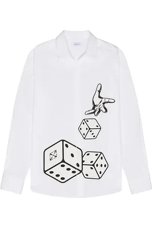 OFF-WHITE Dices Poplin Shirt in - . Size 48 (also in 52).