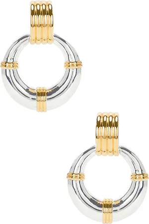 Heaven Mayhem Rosa Mixed Earrings in - Metallic Gold. Size all.