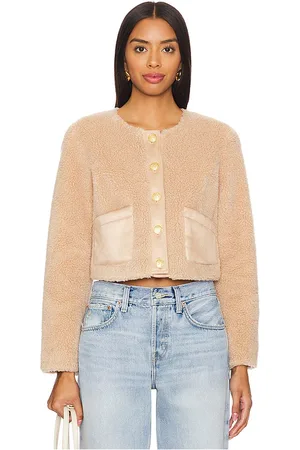 LOVESHACKFANCY Lully Jacket in - Neutral. Size L (also in M, XL).