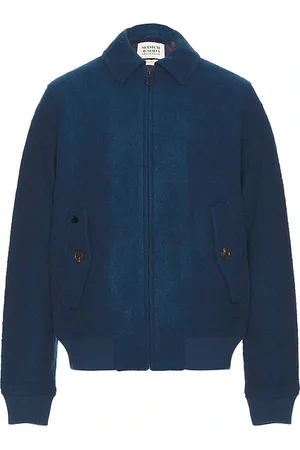 Scotch&Soda Faux Mohair Blouson Jacket in - Blue. Size L (also in S).
