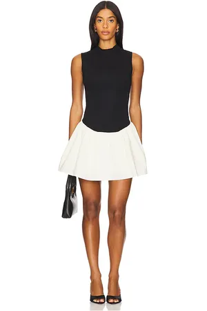 WeWoreWhat Mockneck Dress in - Black. Size M (also in S, XS).