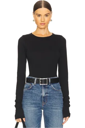 ÉTERNE Long Sleeve Baby Tee in - . Size L (also in S, XL, XS).