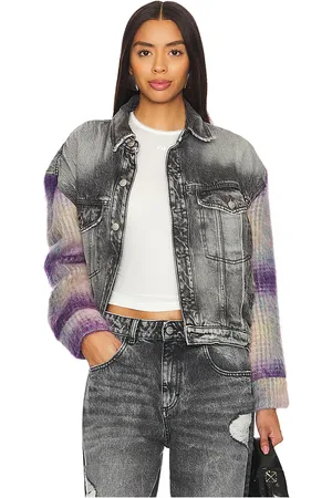 Icon Denim Lori Relaxed Jacket in - . Size L (also in M, S, XL).