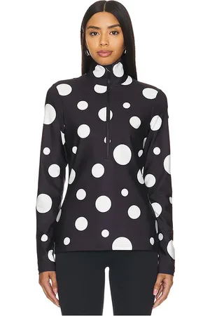 Goldbergh Dottie Dots Ski Pully in - Black. Size L (also in M, S).