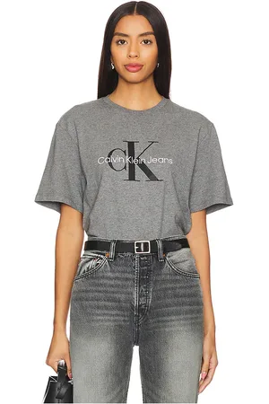Calvin Klein Short Sleeve Hero Monologo Tee in - Grey. Size L (also in M, S, XL/1X).