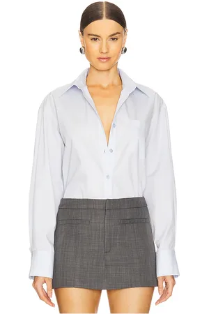 LAQUAN SMITH Oversized Button Down Shirt in - Blue. Size L (also in S).