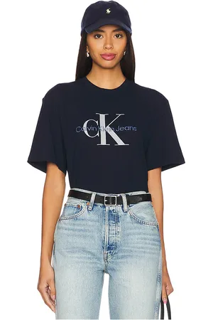 Calvin Klein Short Sleeve Hero Monologo Tee in - Blue. Size L (also in M, S, XL/1X).