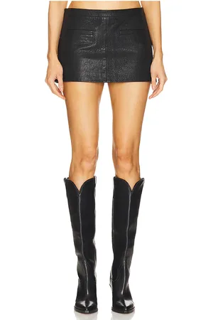 Understated Leather Perfect Micro Mini Skirt in - . Size L (also in M, S).