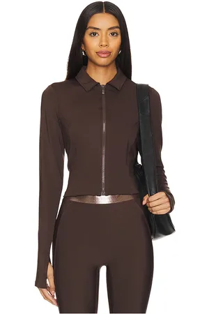 Heroine X Mona Kattan Lina Jacket in - Brown. Size L (also in M, XL, XS).