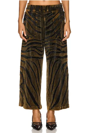 Masha Popova Animal Pattern Joggers in - Brown. Size M (also in S).