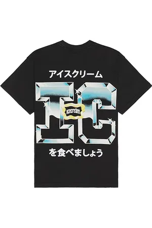 ICECREAM Knit Tee in - Black. Size L (also in M, S, XL/1X).