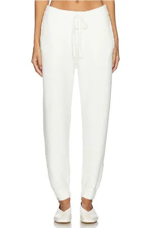 Barefoot Dreams CozyChic Luxe Jogger in - White. Size L (also in M, S, XL, XS).