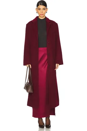 LINE & DOT Joel Coat in - Burgundy. Size M (also in L, S, XS).
