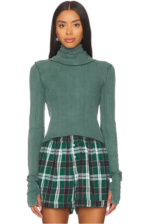 Free People X We The Free Brynn Turtle Top in - Sage. Size L (also in M, S, XS).