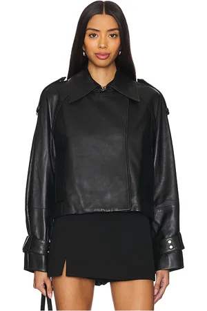 Ivy & Oak Lilith Ann Leather Cropped Jacket in - . Size 40 (also in 42).
