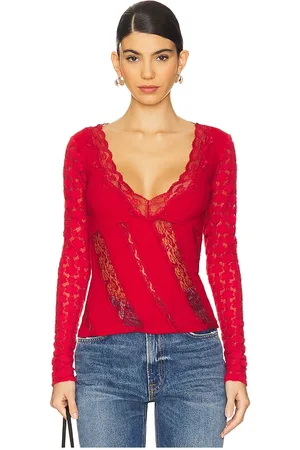 Free People X REVOLVE This Could Be Us Top in - Red. Size L (also in M, S, XS).