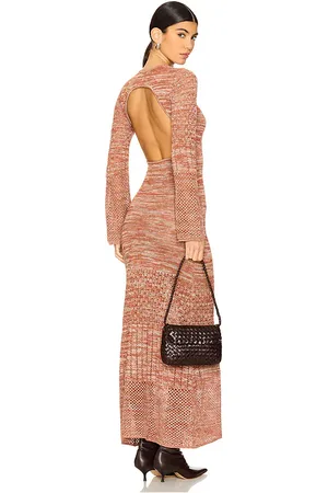 Escvdo Murga Maxi Dress in - Beige. Size L (also in M, S, XS).