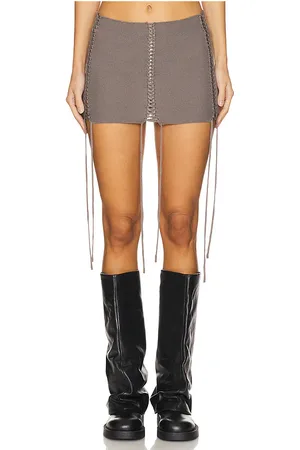 Jaded London Extreme Mini Lace Up Knit Skirt in - . Size L (also in M, S, XS).