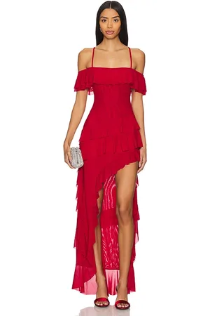 Runaway The Label Hariette Maxi Dress in - Red. Size M (also in S, XS).
