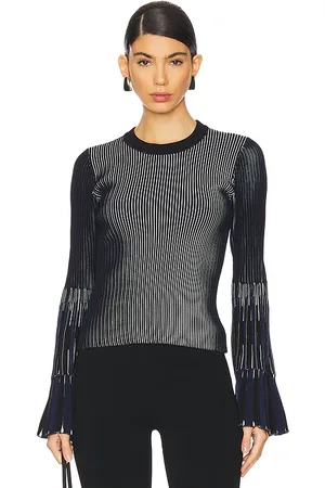 Simkhai Aris Long Sleeve Top in - Navy. Size M (also in S, XS).
