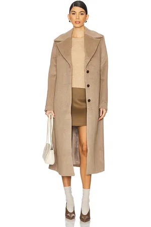 REMAIN Slim Fitted Coat in - Beige. Size 32 (also in 34, 38).