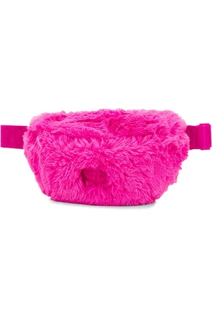 Goldbergh Doux Fanny Pack With Imi Fur in - Pink. Size all.