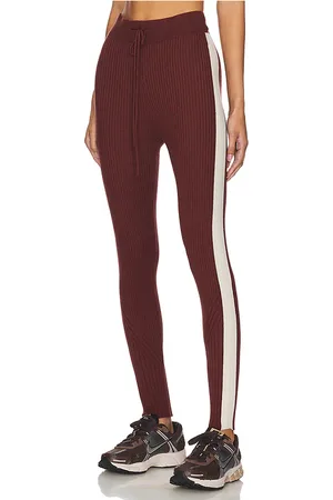Varley Aiden Knit Legging in - Burgundy. Size M (also in S, XS).