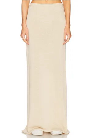 Helsa Palmer Knit Skirt in - Neutral. Size M (also in S, XL, XS, XXS).