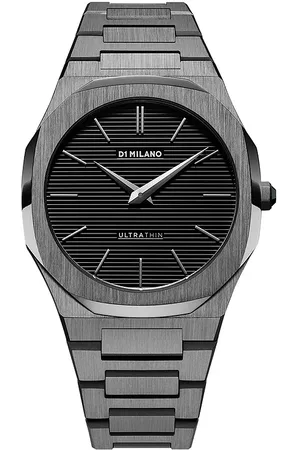 D1 MILANO Ultra Thin Bracelet 40mm Watch in - Charcoal. Size all.