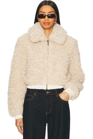 Tularosa Cindy Jacket in - Beige. Size L (also in M, S, XL, XS, XXS).
