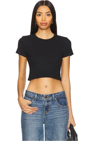 Leset Kelly Crop Slim Fit Tee in - . Size L (also in M, S, XS).