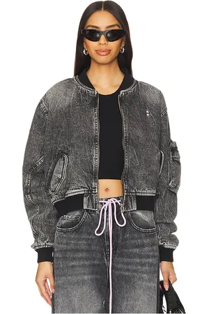 Icon Denim Ivy Denim Bomber in - . Size L (also in M, S, XS).