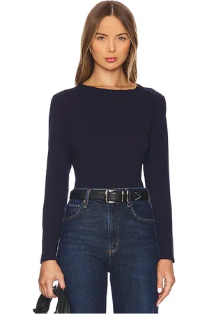 Bobi Longsleeve Top in - Navy. Size M (also in XS).