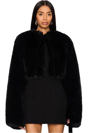 DANIELLE GUIZIO Alyana Faux Fur Jacket in - . Size S/M (also in XXS/XS).